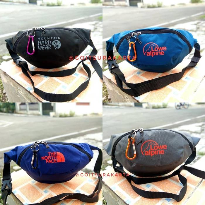 waistbag tnf weistbag outdoor tas pinggang pendaki gunung slempang