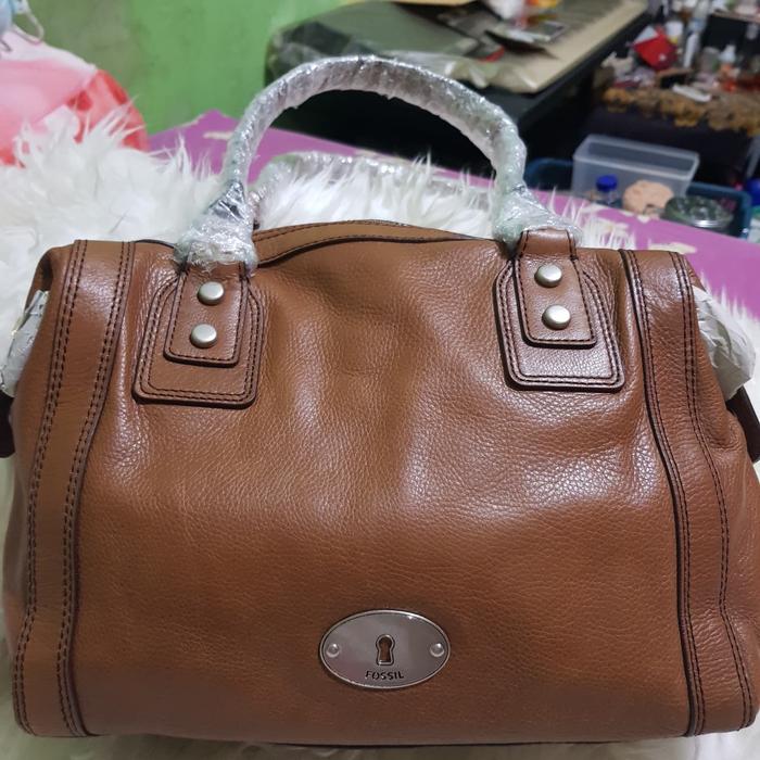 FOSSIL MARLOW SATCHEL CHESTNUT