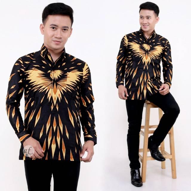 Kemeja Batik Lengan Panjang 021 RISNA BATIK HRB026 HEM BATIK MURAH