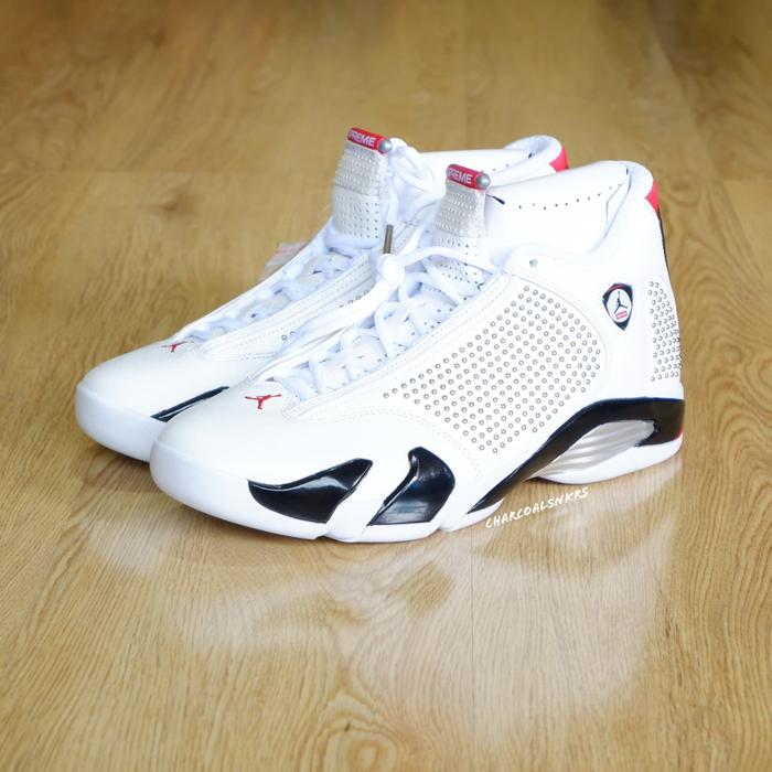 Supreme x Air Jordan 14 Retro "White"