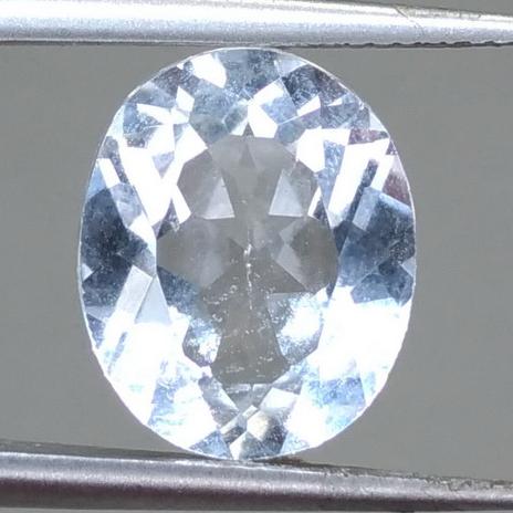 Batu Akik Natural Topaz Kristal Putih bening Asli