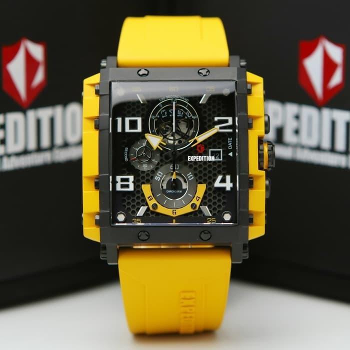 EXPEDITION E6757 / 6757 - JAM TANGAN PRIA ORIGINAL - YELLOW BLACK