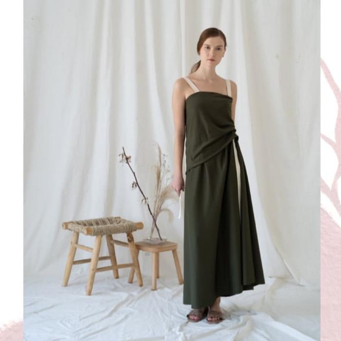 Sovi x MMeHuillet L' Absolu Dress in Olive Green size XXL