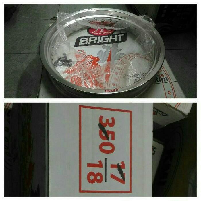 VELG TK 350X17/VELG TK JAPAN BRIGHT 350X17 TAPAK LEBAR 1PCS