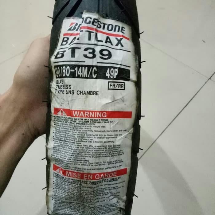 BAN LUAR BATTLAX BT 39 UKURAN 90/80 RING 14