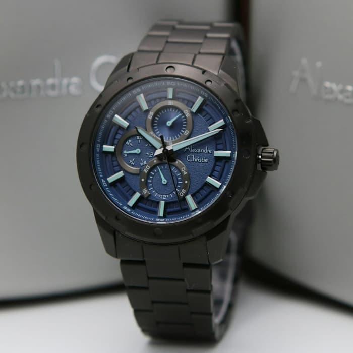 Alexandre Christie 6538MC / AC6538 Black Blue Original & Garansi