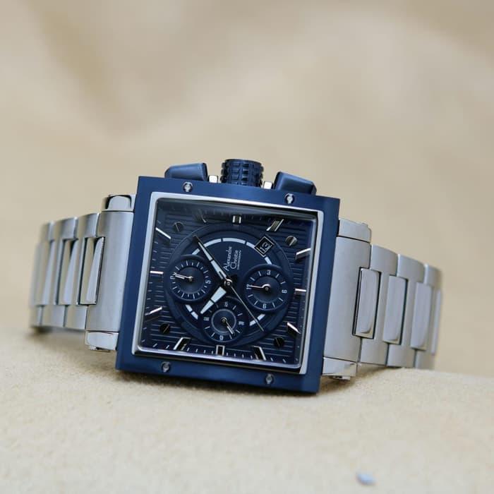 Alexandre Christie 6182MC / AC6182 Silver Blue Original & Garansi
