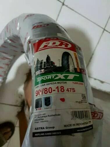 PAKETAN BAN LUAR FDR UKURAN 100/80 -18 XR & 90/80-18 XT FDR TUBELESS