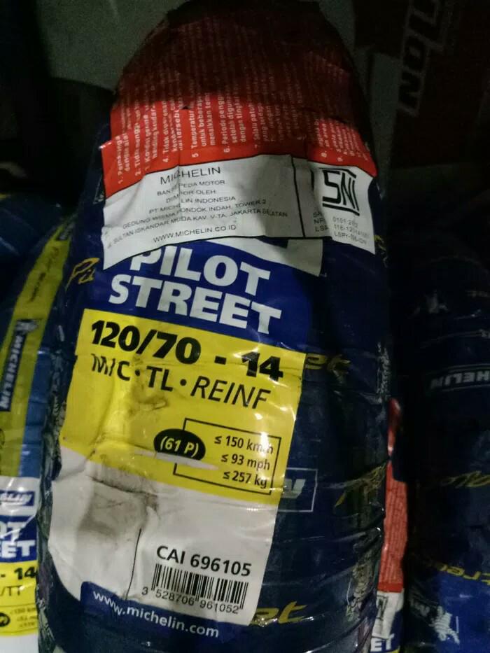 PAKETAN BAN LUAR MICHELIN UK 120/70-14 DAN 100/80-14