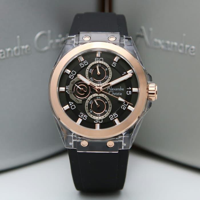 Alexandre Christie 6546MF / AC6546Clear BlackRosegold Original&Garansi