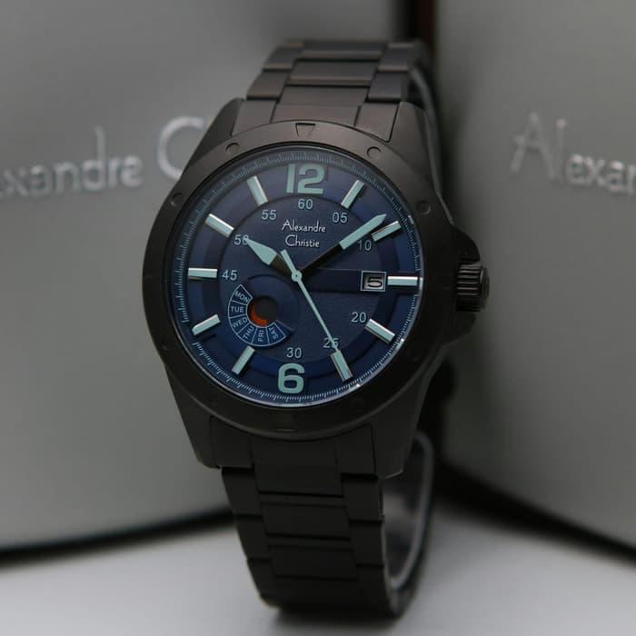 Alexandre Christie 6536ME / AC6536 Black Blue Original & Garansi