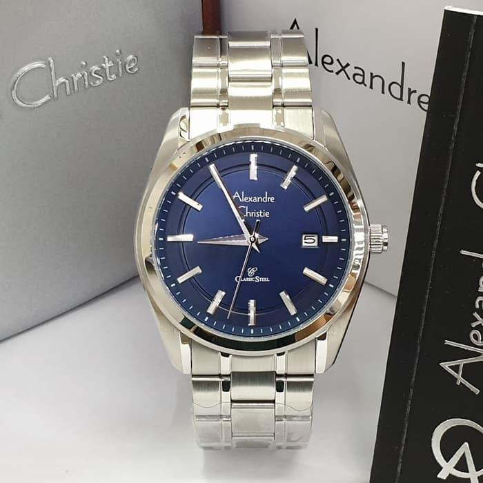 Alexandre Christie 8618MD / AC8618 Silver Blue Original & Garansi