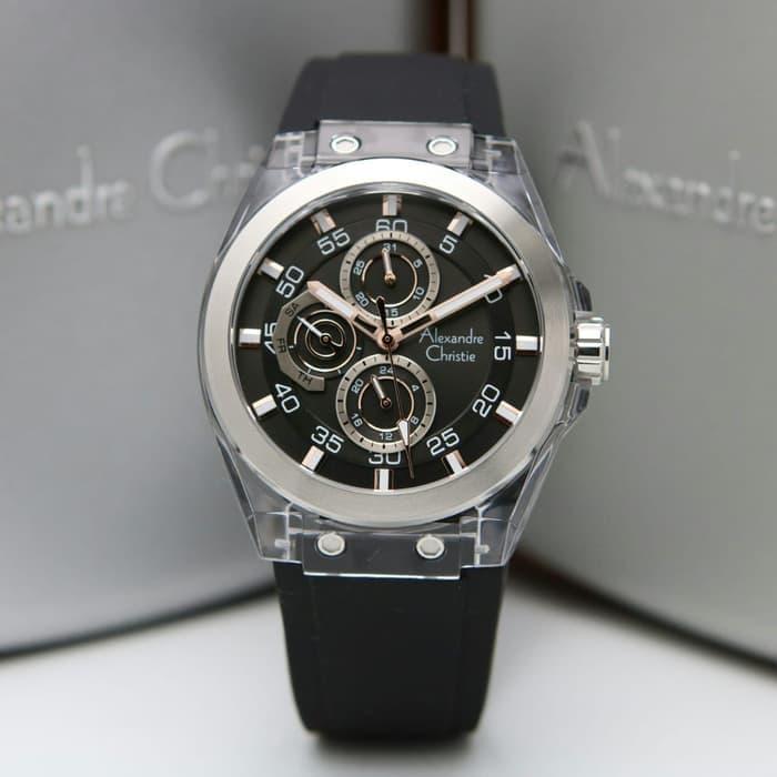 Alexandre Christie 6546MF / AC6546 Silver Black Original & Garansi