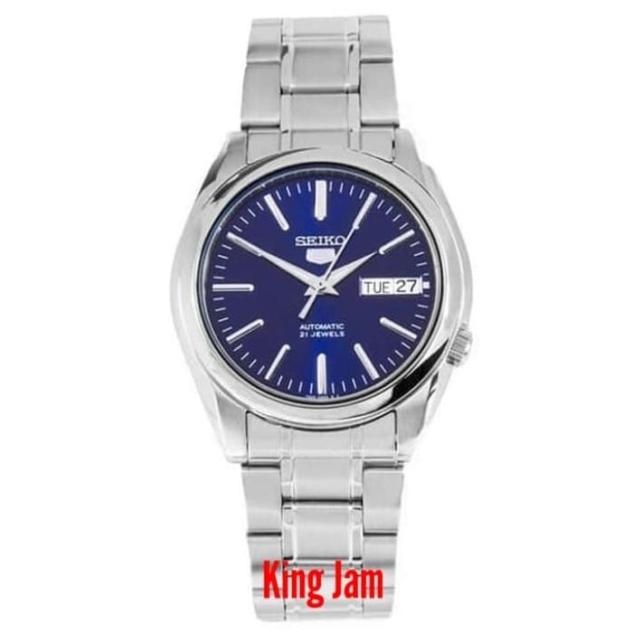 Jam Tangan Pria Seiko 5 SNKL43K1 Original Silver Blue
