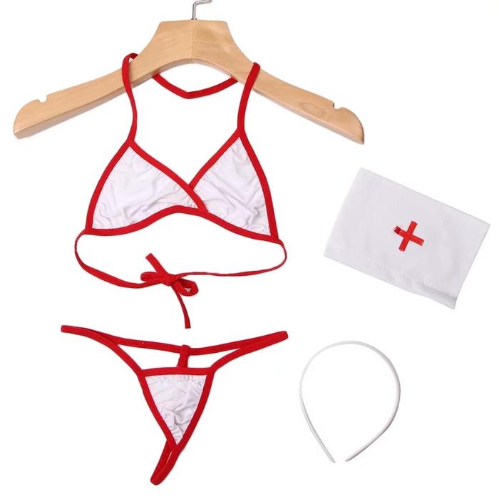 baju babydoll kostum suster sexy kado hadiah bikini DJ Halloween