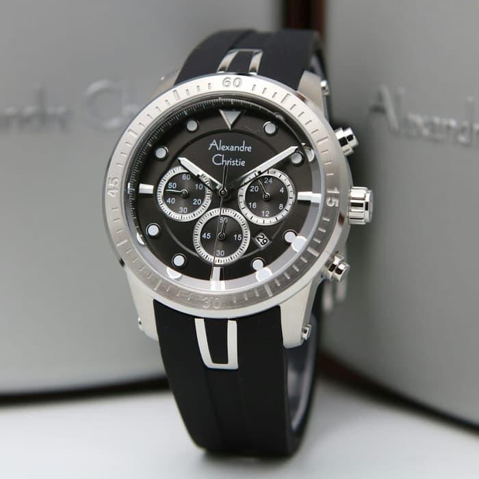 Alexandre Christie 6533MC / AC6533 Silver Black Original & Garansi