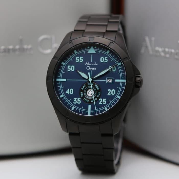 Alexandre Christie 6537ME / AC6537 Black Blue Original & Garansi