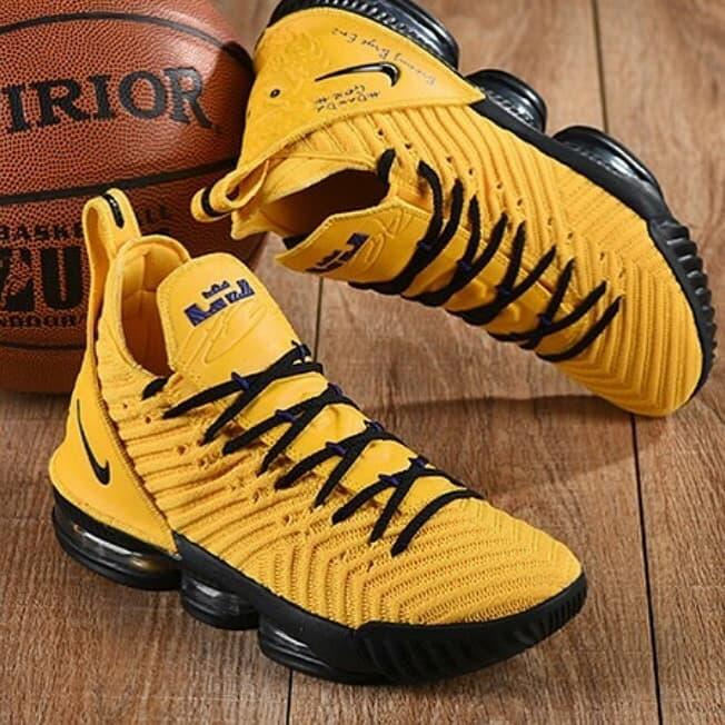 nike lebron 16 Yellow black Premium original