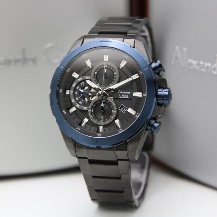 Alexandre Christie 6508MC / AC6508 Black Blue Original & Garansi