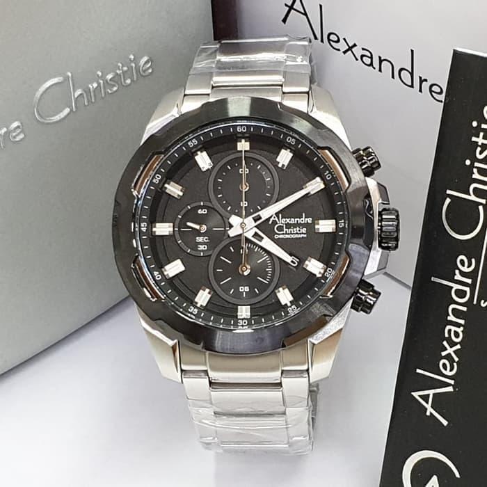Alexandre Christie 6523MC / AC6523 Silver Black Original & Garansi