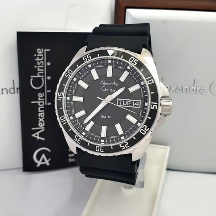 Alexandre Christie 6541ME / AC6541 Silver Black Original & Garansi