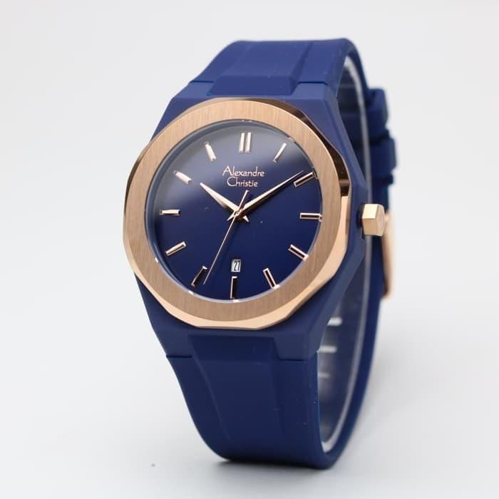 Alexandre Christie 8613MD / AC8613 Rosegold Blue Original & Garansi