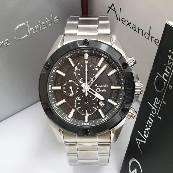 Alexandre Christie 6524MC / AC6524 Black Silver Original & Garansi