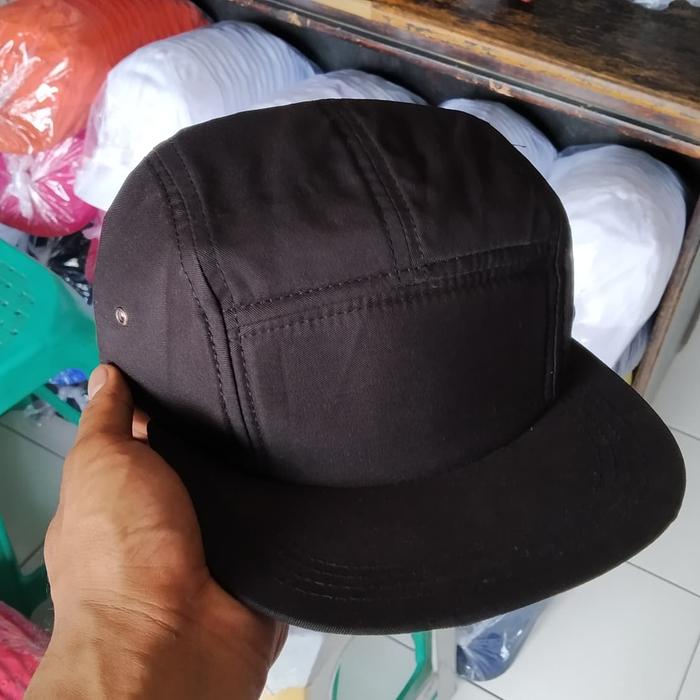 topi 5 panel polos & topi 5 panel & topi 5 panel hitam & topi hitam