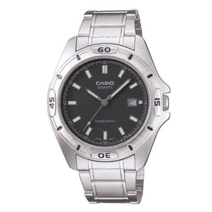 JAM TANGAN PRIA CASIO ORIGINAL ANALOG SILVER STAINLESS MTP-1244D-8A CASIO MTP 1244D 8A CASIO MTP1244