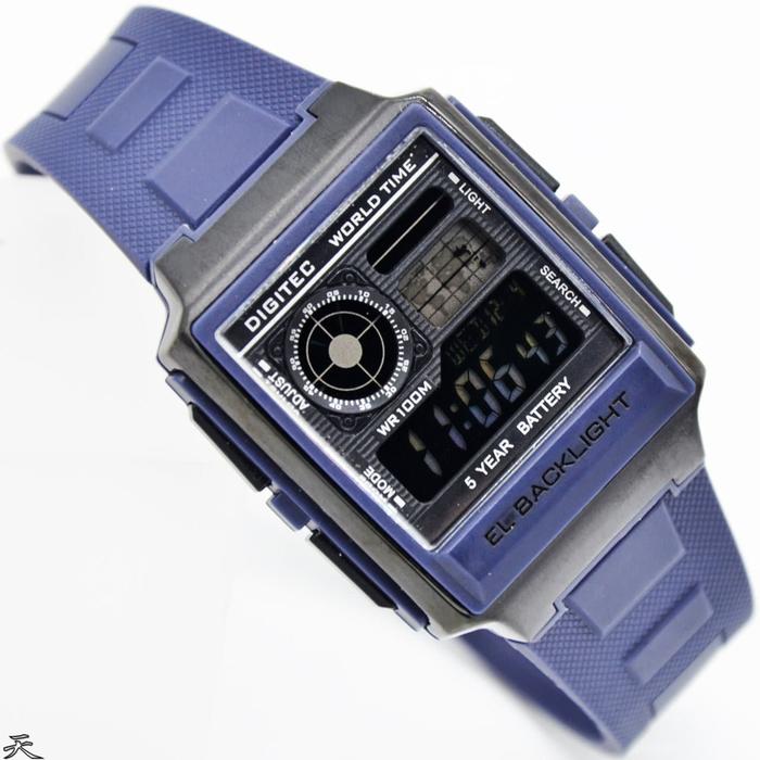 JAM TANGAN PRIA DIGITEC DG-3077T ORIGINAL - BLUE