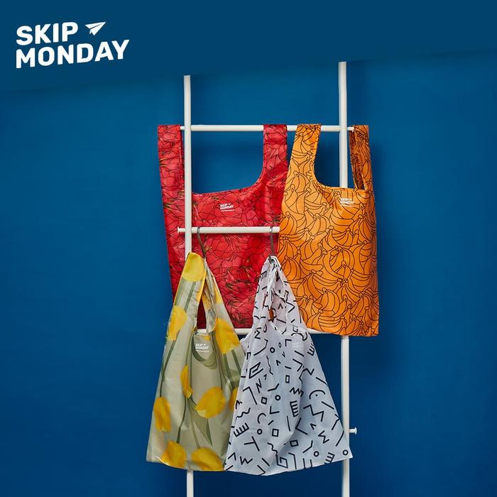 Skip Monday Forever Ever Shopping Bag - Tas Belanja Lipat Folding Bag