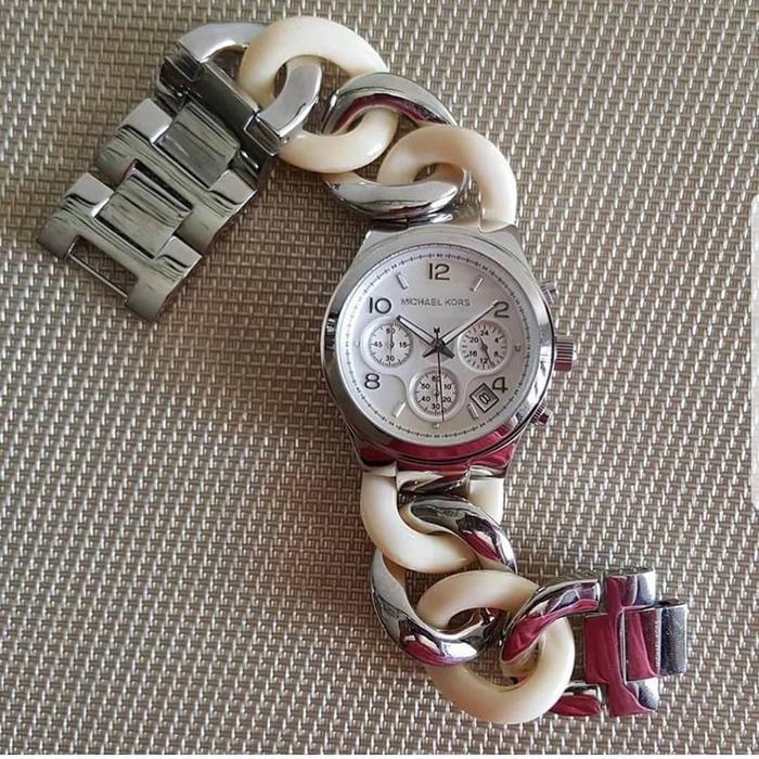 Jam Wanita Merek Mic Haell Korss MK 4263 Kepang Original 3.8cm