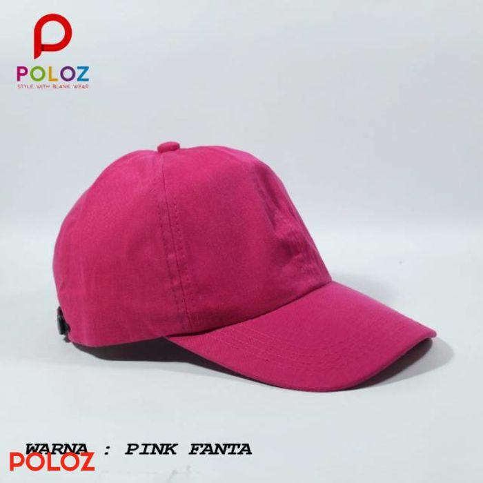 TOPI POLOS PINK FANTA TOPI cewe baseball terlaris