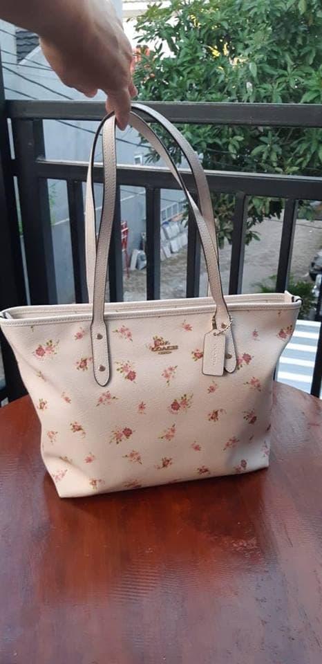 TAS COACH ORIGINAL - COACH TOTE CITY ZIP FLOWER MULTI