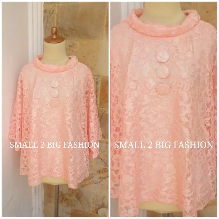 blouse brokat jumbo fit 2L 3L 4L 5L / atasan brukat jumbo / baju jumbo