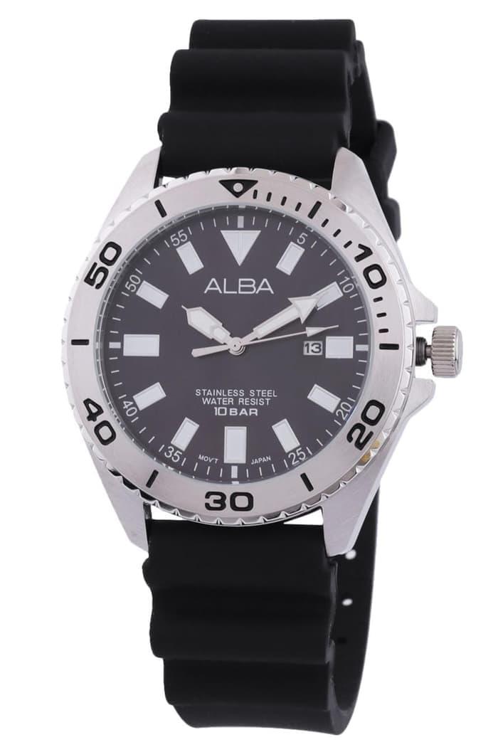 ALBA AH9025X1 Black Dial Sports 100M - Jam Tangan Pria