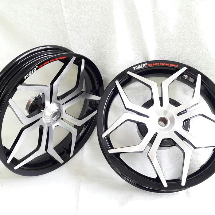 velg Vario 150 esp SNI type Star POWER Black Chrome