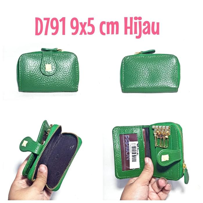 Dompet Kulit Papillon Original D791 Hijau STNK Gantungan Kunci