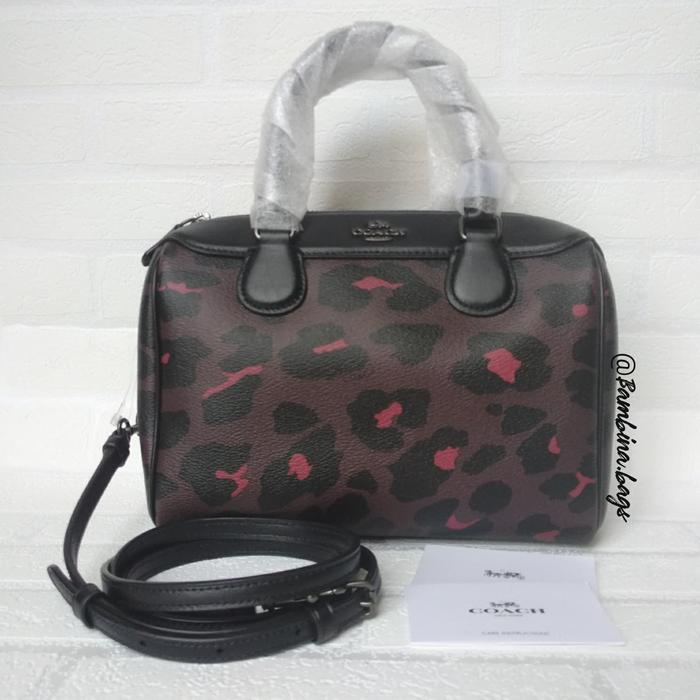 Tas Coach Mini Bennett Oxblood Multi