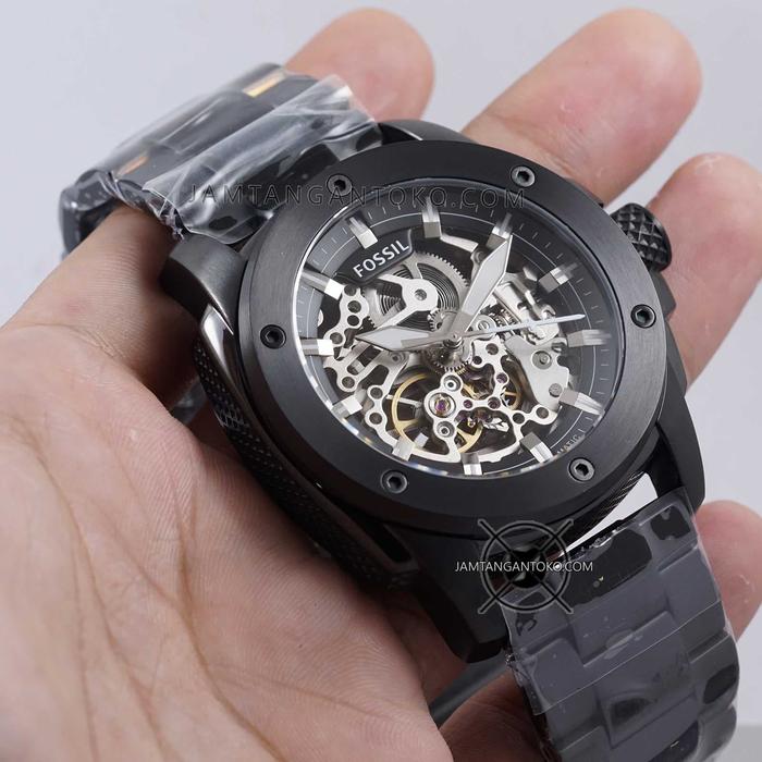 Jam Tangan Fossil MODERN MACHINE ME3080 Black Automatic Original
