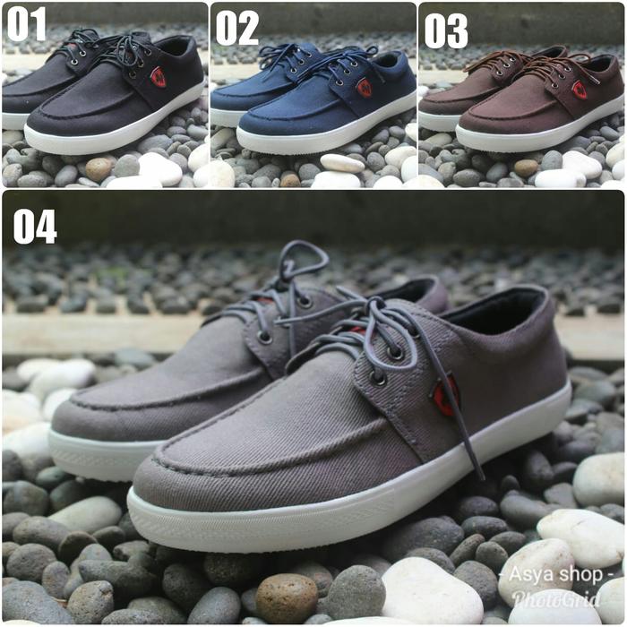 Sepatu kasual sneakers pria Black master Original Like Vans skechers