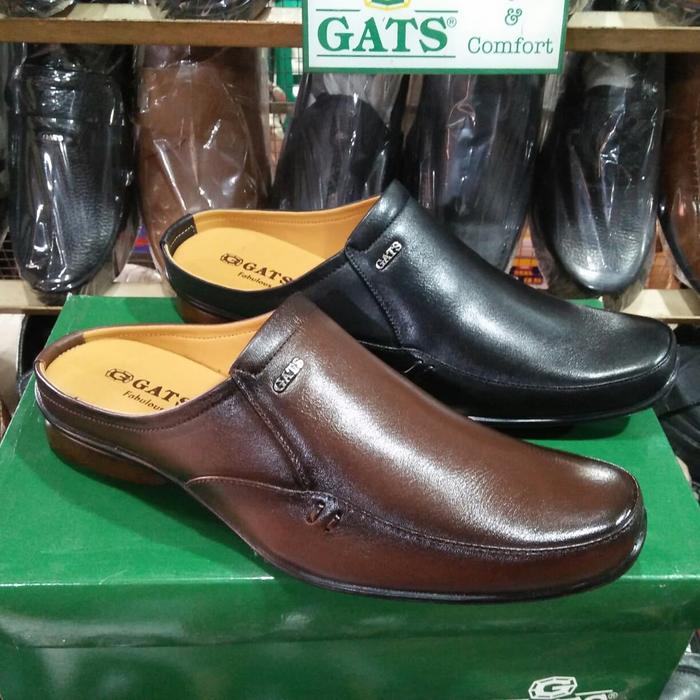 Sepatu slop kulit merk Gats ZU 0061 original