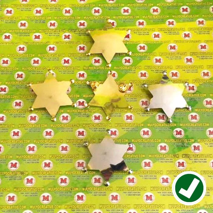 Lencana Bintang Polos - Bross Pin Bintang Polos