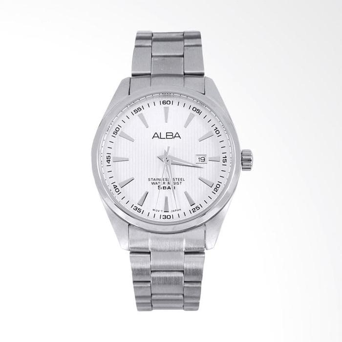 Alba AG8389X1 Classic White Dial - Jam Tangan Pria