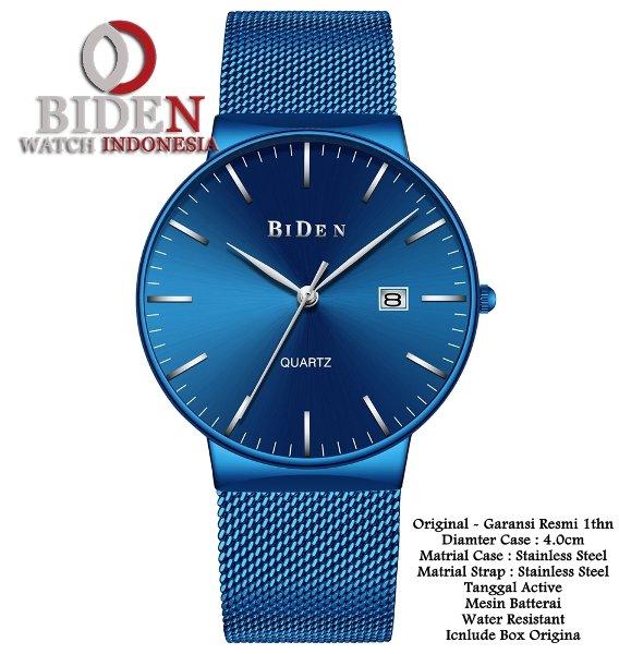 Jam Tangan Pria Biden Original 0047 - Biru