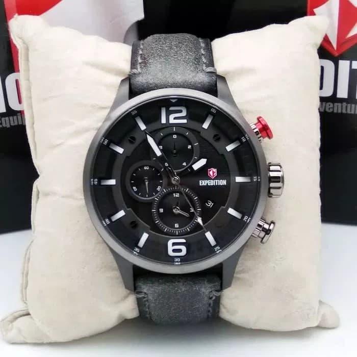JAM TANGAN PRIA EXPEDITION E6775 BLACK GREY ORIGINAL