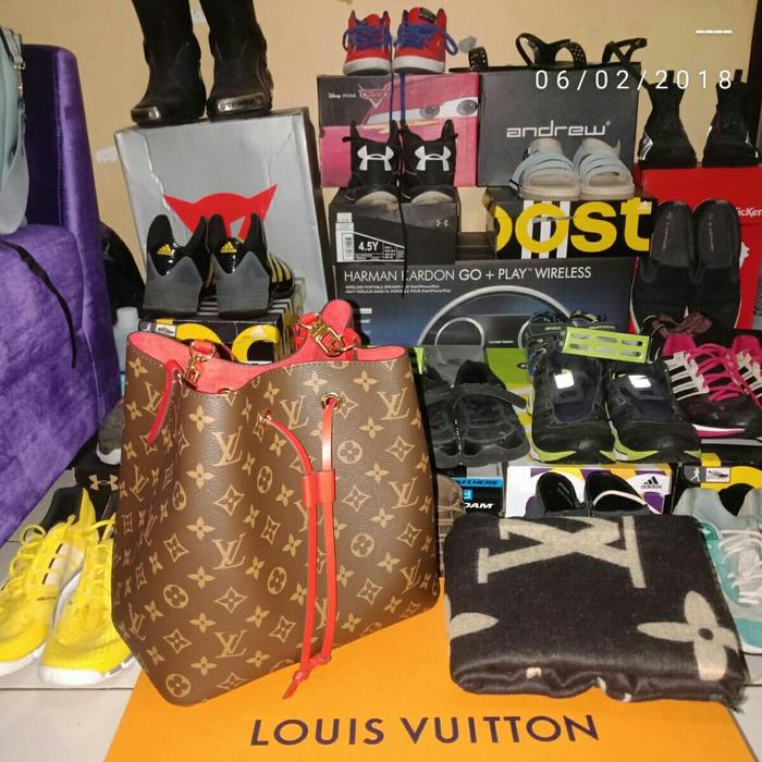 Tas LV Ori Neo Noe Merah