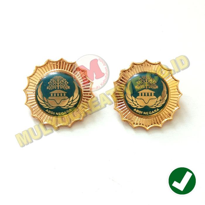 Pin Logo ASN Korpri Warna Biru - Lencana Abdi Negara Golongan Penata