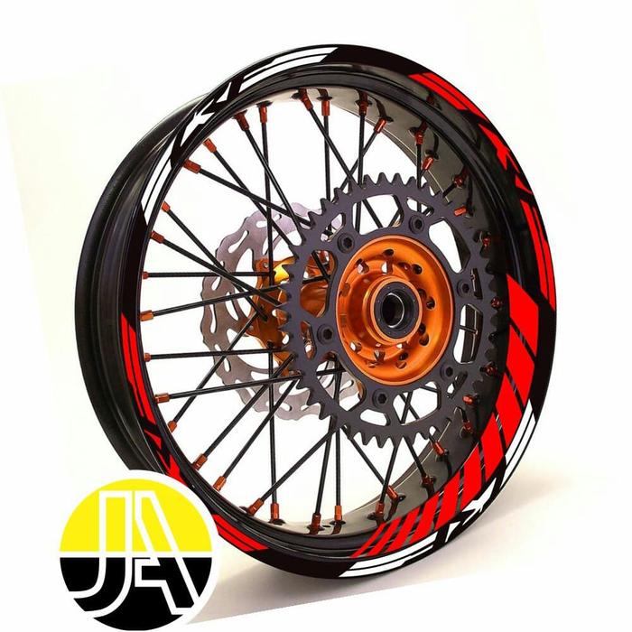 stiker velg wheels sticker Honda CRF Supermoto ring 17