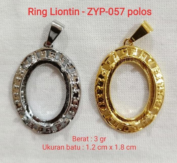 Ring Kalung Titanium Liontin ikat batu akik per codi DICS 50% zyp-057